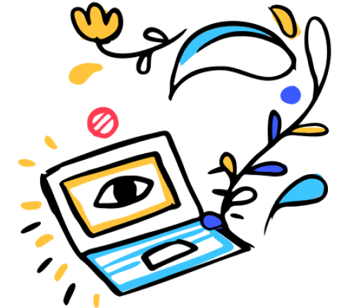 computador com olho